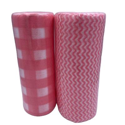 China Sustainable 30pcs Kitchen Cleaning Wet Cloth In Roll for sale