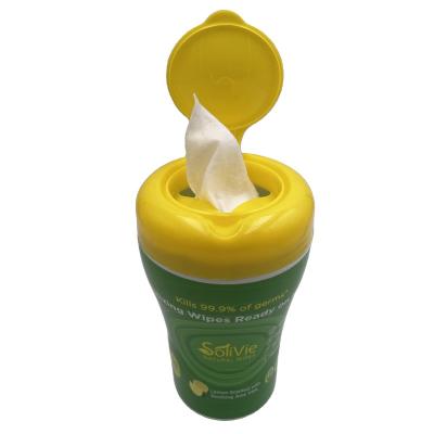 China Car Cup Holder Cleaning Cloths For Hands Cleaning Wet Wipes Disinfectant Cloth for sale