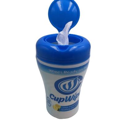 China Car Cup Holder Antibacterial Hand Cleaning Cleaning Cloths for sale