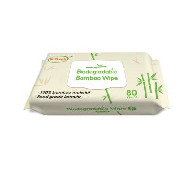 China Bamboo Material Makeup Removal 100% Wet Wipes Biodegradable for sale