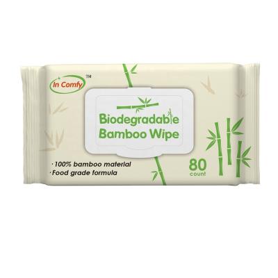 China Bamboo Material Makeup Removal 100% Baby Wet Wipes Biodegradable Good Quality for sale