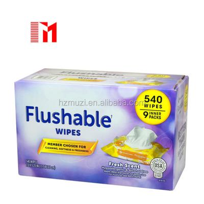 China 60count Flushable Toilet Cleaning Cloths for sale