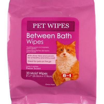 China 24pcs Cleaning Wipes For Dog Rags Cat Wipes 18*20cm for sale