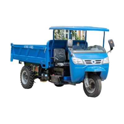 China Cargo diesel tricycle partially enclosed agricultural tricycle dump truck for site use sale 20hp22hp 24hp 25hp 28hp motorcycle adult tricycle for sale