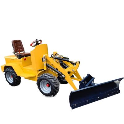 China Hotels China Top Brand Full Wheel Loader 22 Hp Electric Diesel Engine Mini Front End Loader For Sale Mini Electric Loader for sale