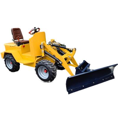 China Hotels 500kg Battery Wheel Front End Diesel Wheel Loader Small Mini Front End Electric Mini Loader Articulation for sale