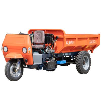 China Mini Tipper Dumper Agricultural 2 Ton Mini Dumper Mining Machine Cargo Diesel Tricycle Mini Dumper For Mining Industry for sale