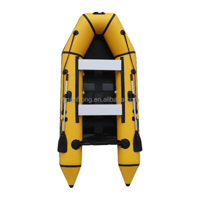 China 3.3m Relaxing Inflatable Boat With Slat Floor 0.9mm High Pressure PVC Air Tube for sale