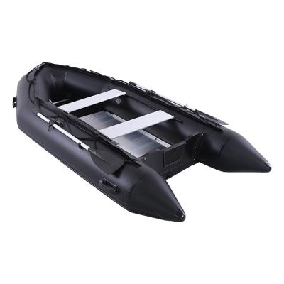 China 4.3m Relaxing Fishing Boat Inflatable Rescue Boat with High Pressure 0.9mmPVC Airtube and Aluminum Floor for sale