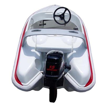 China High Speed ​​Sport Boat Fiberglass Engine Jet Boat With CE Certification Not Include Outboard Motor for sale