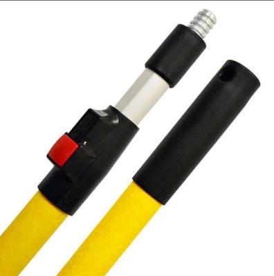 China Disposable Fiberglass Telescopic Pole for Paint Roller Window Cleaning Scraper Broom Extension Rod Handle for sale