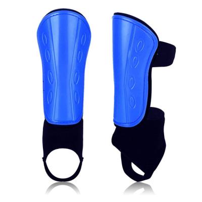 China Universal Football Shin Guards Padded Shin Protection Equipment with ankle support and adjustable straps for all-around protection for sale