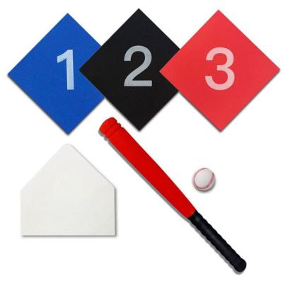 China NBR FOAM SPORTS Baseball Tee Ball Set Bat And Ball Set With 4 Pcs Bases For Kids Toddler , Soft Foam For Baseball Games of children for sale