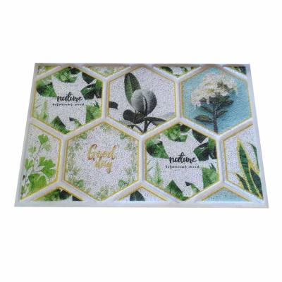 China Available Custom Washable Samples PVC Reel Printing Mat Anti Slip Welcome Door Mat For Kitchen Bedroom for sale