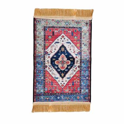 China Wholesale Available Washable Witnesses Thicken Eco-Friendly Prayer Mats Prayer Mats Islamic Persian Carpet Patterns Non-slip Tassel Cover for sale