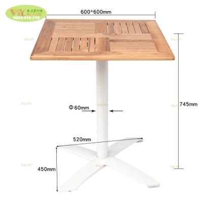 China Farmhouse 60 x 60 cm Square Coffee Table /Outdoor Folding Coffee Table Garden Solid Wood Furniture Teak Wood for sale