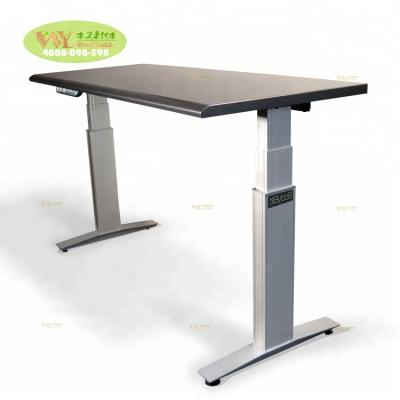 China Sit2Stand Height Adjustable Office Furniture Solid Wood Work Table (Height) With Adjustable Legs for sale