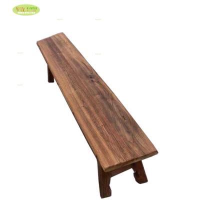 China Old Scandinavian Recycled Solid Reclaimed Wood Elm Wood Stool /Factory Chinese Elm Bench for sale