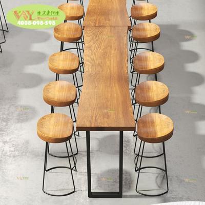 China Restaurant modern wood coffee table solid edge slab living solid wood us high walnut slab wood bar table for sale