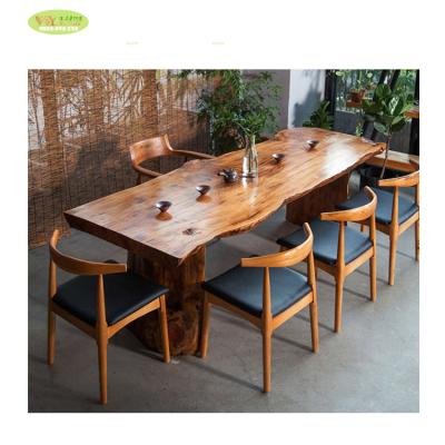 China Solid Wood Table Live Edge Slab Pine Slab Table (The Other) Adjustable Home Furniture for sale