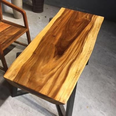 China Adjustable Natural Thick Walnut Knot Wood Slab (Other) Dining Restaurant Table Top for sale