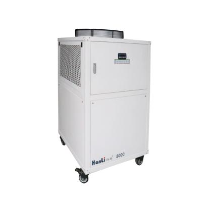 China Garment Shops Hanli 8000W Laser Industrial Refrigerator Industrial Water Cooler For Laser Cutting Machine for sale