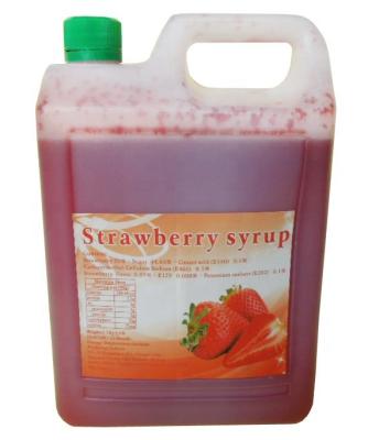 China Strawberry Syrup (Grain) / Fruit Juice Concentrate For Taiwan Bubble Tea Extended for sale