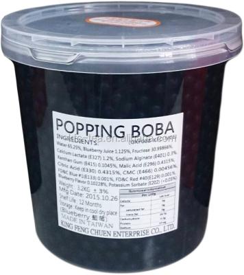 China Blueberry Bubble Tea Juice Liner Boba Jumping Round for sale