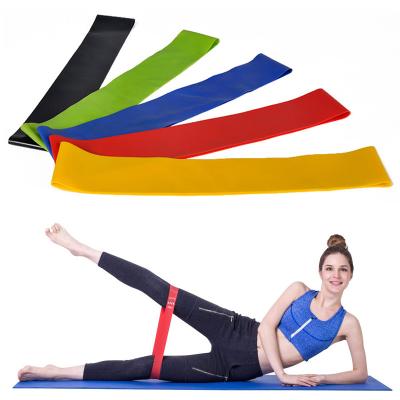 China Non-slip Logo Hip Exercise Portable Booty Wholesale Bulk Custom Workout Latex Long Body Resistance Band for sale