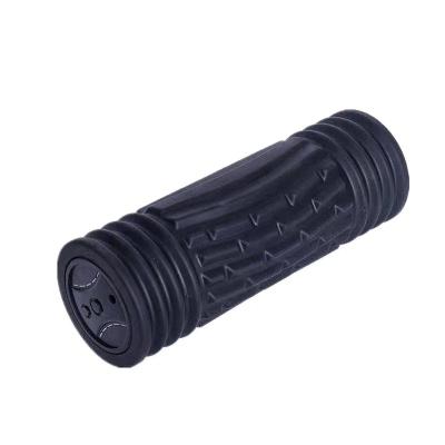 China High Density Muscle Therapy Exercise Muscle Electric Silicone LCD Display Rechargeable Vibration Foam Roller for sale