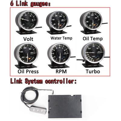 China Turbine Thrust DEFI ADVANCE A1 Gauge 6Link OBD2 Meter Tachometer +controller +ZD Water Temperature Voltage Turbine Thrust Oil Temperature Oil Pressure Tachometer for sale