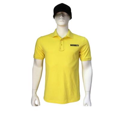 China Safe Public Logo Security Company Printing Segurid Uniform Camisas Guard Camisas Polo Shirts First Class Poly Cotton Utility for sale