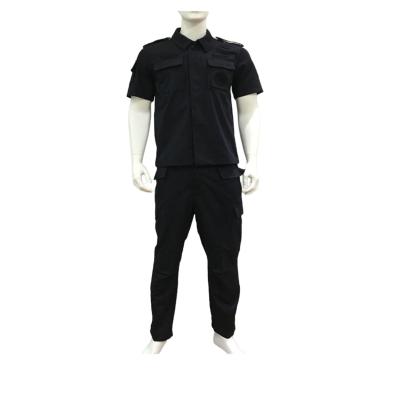 China Navy Blue Ripstop Guard Uniforms Duty Security Durable Comfortable Patrol Tactical Uniform Cotton Poly Cotton Shirts for sale