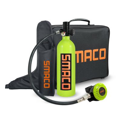 China Smaco Scuba Equipment 1L Mini Scuba Tank Set Oxygen Cylinder Swimming Diving Equipment For Sale for sale