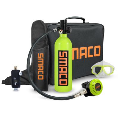 China Diving SMACO S400 PLUS Rich Combination Diving Equipment Portable Oxygen Cylinder Set Reusable Underwater Breather 1 Liter Capacity for sale