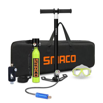 China SMACO Dive Kit New Technology S300 Snorkel Swimming Package Plus 0.5l Pool Equipment Idea Mini Scuba Diving Tank Product for sale