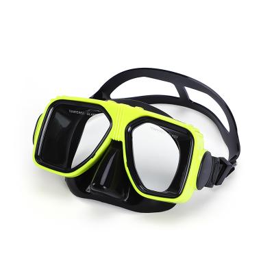 China Factory direct sale full silicone big-frame waterproof/comfort fit diving glass with vents NO--flowing waterproof diving goggles diving to outfit for sale