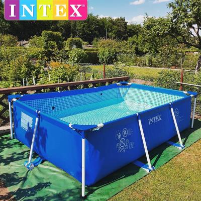 China Inground Pool Drop Shipping Tending Hot Fancy INTEX Container Above Ground Inflatable Swimming Pools Outdoor for sale