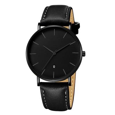 China Full Calendar Simple Quartz Dial Geneva 658 Casual Date No Logo Leather Geneva Brand Wrist Watch for sale