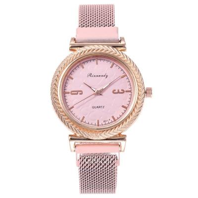 China High Quality Rinnandy Mesh Band Women Watch Wholesale Cheap Price Free Shipping Magnetic Women's Watch for sale