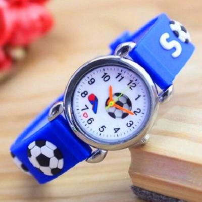 China Colorful Day/Date Watch For Child Cute Wristwatch Rubber Silicone Cartoon Kids Babies Ball Watch Wholesale for sale