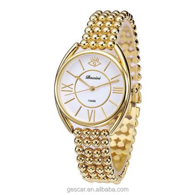 China Day/date boxini 7268B belt special beaded elegance lady quartz bracelet luxury watches for sale