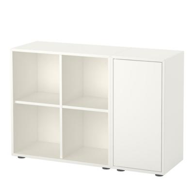 China Adjustable Modern White Living Room (Height) Display Cosmetic Storage Cabinet for sale