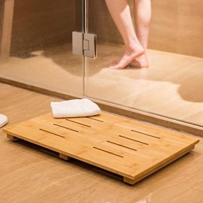 China Anti Slip Bathroom Shower Mat Bamboo Non Bath Tub Mat Eco - Friendly Sustainable for sale