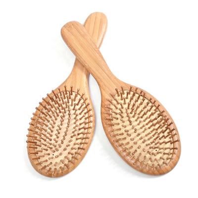 China Home Stain Wholesale OEM Professional 100% Natural Bamboo Wooden Hair Brush for sale