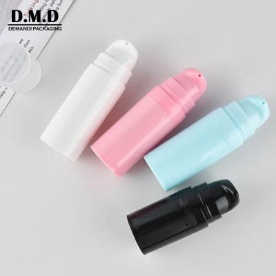 China Factory Price 10ml 5ml 15ml 1/2 oz Small Empty White Light Pink Blue Cosmetic Bottle Airless Lotion Pump for sale