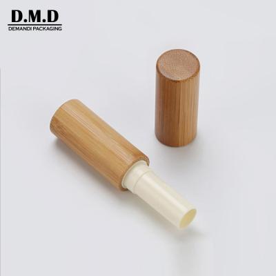 China Wholesale cosmetic empty tube 3ml 4.5gram 5 gram 5ml lip balm bamboo container for sale