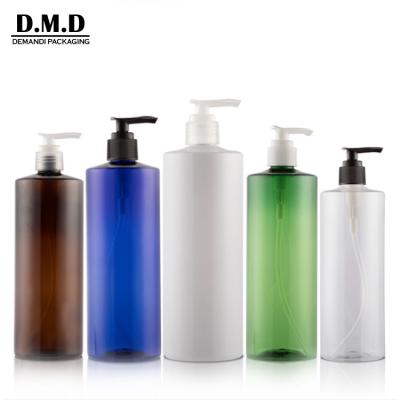 China Personal Care Wholesale Clear 250ml 500ml 8oz Green PET Clear Amber White 250ml 500ml 8oz Plastic Shampoo Pump Dispenser Bottle for sale