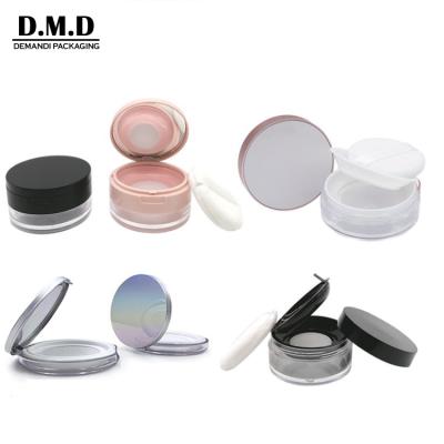 China High Quality Empty Round Loose Cosmetic Jar 5ml 8 Grams 10 Grams Private Label Cosmetic Powder Setting Container Luxury Packaging for sale