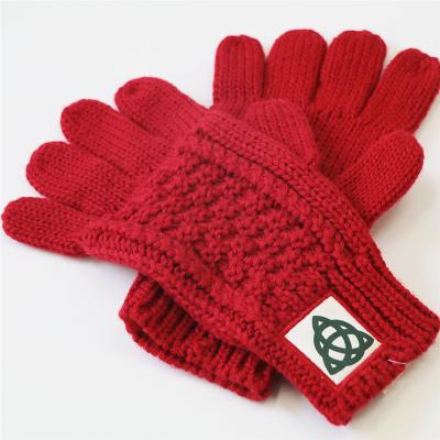 China Cheap Cute Jacquard Fashion Warm Mittens Gloves For Winter Days for sale